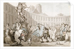 La Place des Victoires, Paris, c.1789 by Thomas Rowlandson