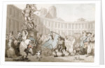 La Place des Victoires, Paris, c.1789 by Thomas Rowlandson