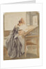 A Lady Copying at a Drawing Table, c.1760-70 by Paul Sandby