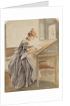 A Lady Copying at a Drawing Table, c.1760-70 by Paul Sandby