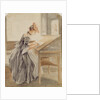 A Lady Copying at a Drawing Table, c.1760-70 by Paul Sandby