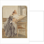 A Lady Copying at a Drawing Table, c.1760-70 by Paul Sandby