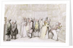 Viewing at the Royal Academy, c.1815 by Thomas Rowlandson