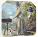 Lady Francis Scott and Lady Elliot, c.1770 by Paul Sandby