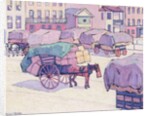 Hay Carts, Cumberland Market by Robert Polhill Bevan