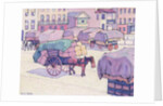 Hay Carts, Cumberland Market by Robert Polhill Bevan