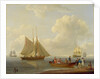 A Wherry Taking Passengers out to Two Anchored Packets, 1825 by William Anderson