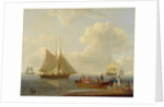 A Wherry Taking Passengers out to Two Anchored Packets, 1825 by William Anderson