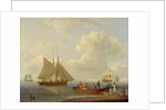 A Wherry Taking Passengers out to Two Anchored Packets, 1825 by William Anderson