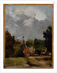 East Bergholt Church from Church Street by John Constable