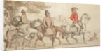 Illustrations for 'The Military Adventures of Johnny Newcome: 'Dashed with his suite for Santarem that night' by John Mitford by Thomas Rowlandson