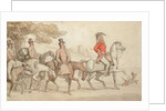 Illustrations for 'The Military Adventures of Johnny Newcome: 'Dashed with his suite for Santarem that night' by John Mitford by Thomas Rowlandson