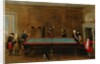 The Billiard Room ca 1725 by School English
