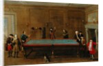 The Billiard Room ca 1725 by School English
