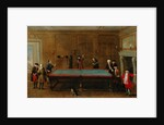 The Billiard Room ca 1725 by School English