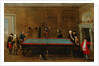 The Billiard Room ca 1725 by School English