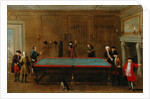 The Billiard Room ca 1725 by School English