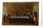 The Billiard Room ca 1725 by School English