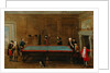 The Billiard Room ca 1725 by School English