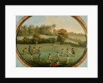 A Game of Cricket after a painting by Francis Hayman by English School