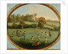 A Game of Cricket after a painting by Francis Hayman by English School