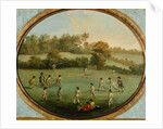 A Game of Cricket after a painting by Francis Hayman by English School