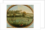 A Game of Cricket after a painting by Francis Hayman by English School