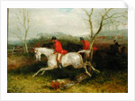 Foxhunting: Coming to a Fence by William Joseph Shayer
