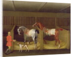 The Stables and Two Famous Running Horses belonging to His Grace, the Duke of Bolton, 1747 by James Seymour