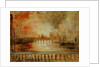 The Burning of the Houses of Parliament, previously attributed to J.M.W. Turner by English School