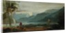 Mountainous Landscape with Figures and Cattle, previously attributed to J.M.W. Turner and also attributed to Peter de Wint, 1806-07 by English School