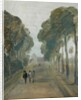 Avenue of Trees with Figures, previously attributed to J.M.W. Turner and also attributed to Peter de Wint, 1805-10 by English School