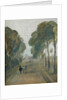 Avenue of Trees with Figures, previously attributed to J.M.W. Turner and also attributed to Peter de Wint, 1805-10 by English School