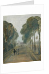 Avenue of Trees with Figures, previously attributed to J.M.W. Turner and also attributed to Peter de Wint, 1805-10 by English School