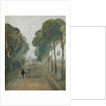 Avenue of Trees with Figures, previously attributed to J.M.W. Turner and also attributed to Peter de Wint, 1805-10 by English School