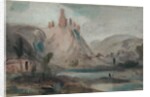 Landscape with a Castle on a Hill, previously attributed to J.M.W. Turner and also attributed to Peter de Wint by English School