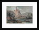 Landscape with a Castle on a Hill, previously attributed to J.M.W. Turner and also attributed to Peter de Wint by English School
