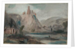 Landscape with a Castle on a Hill, previously attributed to J.M.W. Turner and also attributed to Peter de Wint by English School