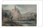 Landscape with a Castle on a Hill, previously attributed to J.M.W. Turner and also attributed to Peter de Wint by English School