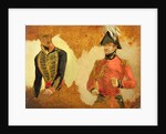 Studies of Royal Horse Artillery Uniform, and of an A.D.C. to the Commander in Chief: a study for 'The Battle of Waterloo' , 1815 by George Jones