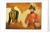 Studies of Royal Horse Artillery Uniform, and of an A.D.C. to the Commander in Chief: a study for 'The Battle of Waterloo' , 1815 by George Jones