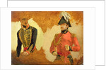 Studies of Royal Horse Artillery Uniform, and of an A.D.C. to the Commander in Chief: a study for 'The Battle of Waterloo' , 1815 by George Jones