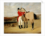 James Taylor Wray of the Bedale Hunt with his Dun Hunter by Anson A. Martin