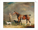 A Sportsman with Shooting Pony and Gun Dogs by Edwin W. Cooper
