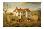 John Sidey and his Hounds at a Farmhouse near Hadleigh, Suffolk by James I Dunthorne