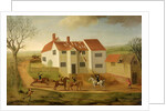 John Sidey and his Hounds at a Farmhouse near Hadleigh, Suffolk by James I Dunthorne