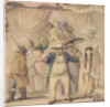 Entrance to Pidcock's Exhibition Tent at a Fair by Henry William Bunbury