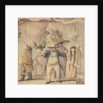 Entrance to Pidcock's Exhibition Tent at a Fair by Henry William Bunbury