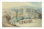 The Church and Village of St. Cue, Cornwall, c.1812 by Thomas Rowlandson