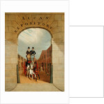 Schooling a Pair in a Brake at Lucas's Yard, Clerkenwell by James Pollard